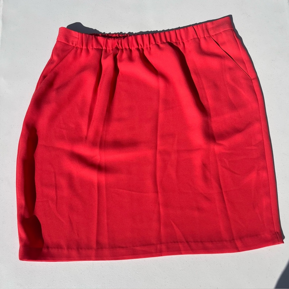 Chaus Red Pencil Skirt